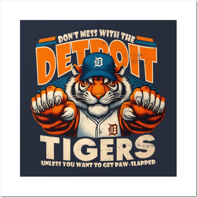 detroit tigers mlb Wall Art by AOAOCreation